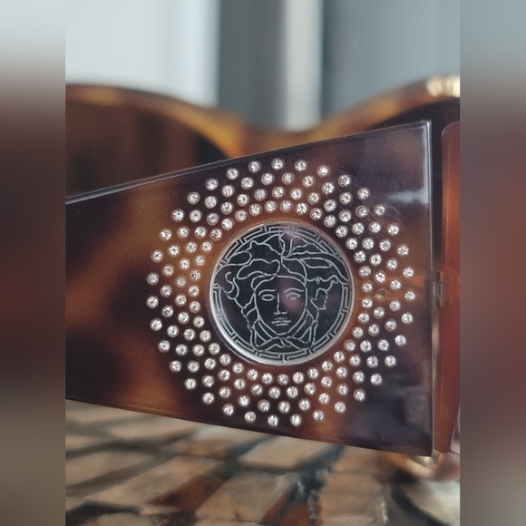 Versace Havana Brown Vintage Sunglasses - Picture 11 of 15